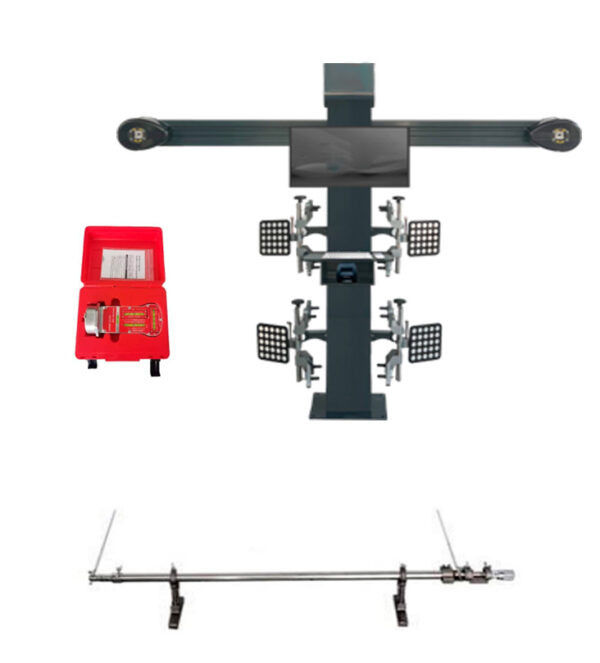 3D stand for adjusting wheel mounting angles